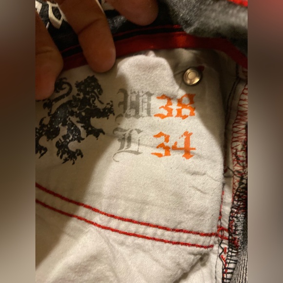 COOGI Union Jack Denim Jeans early 2000s embroidered logo - Picture 10 of 10